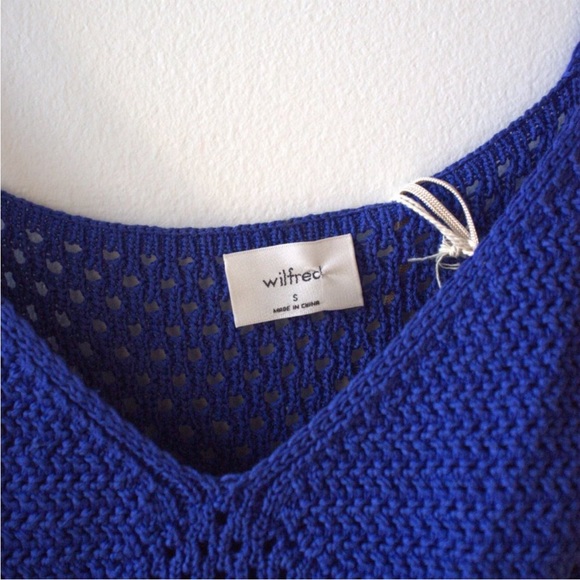 BNWT Wilfred Evie Blue Crochet Dress - Size Small - Picture 3 of 5